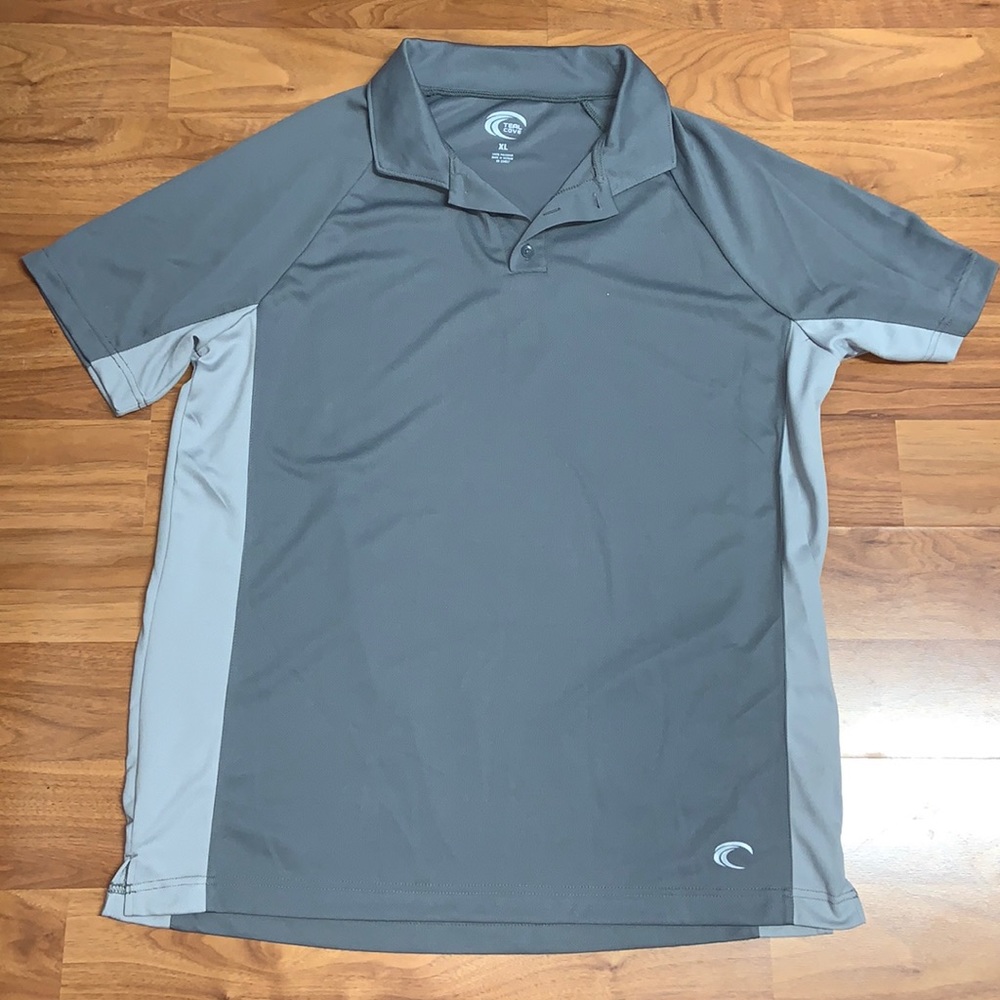 MEN’S Teal Cove Gray Polo Shirt